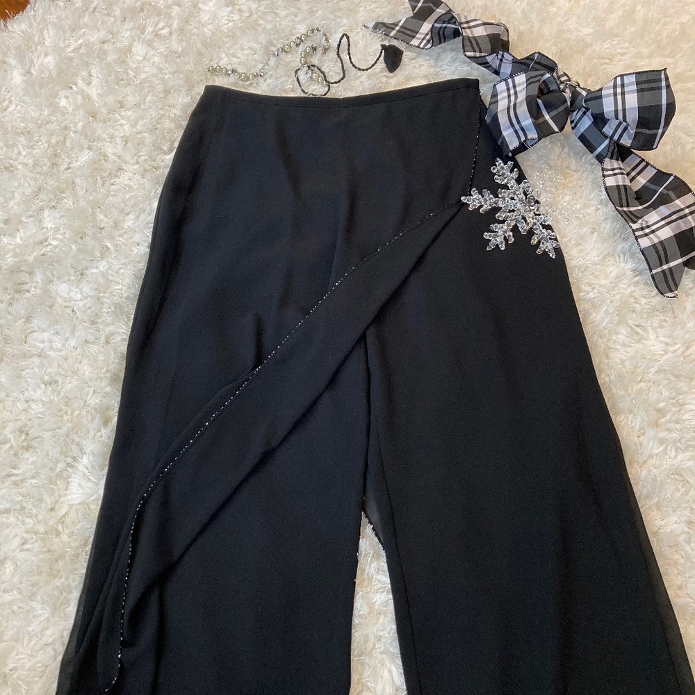 🖤 🖤 SIMON CHANG OVERLAY PANTS - Picture 3 of 14